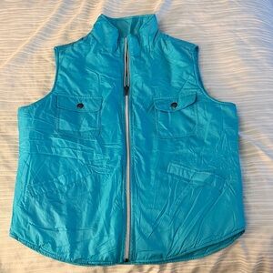 Tommy Bahama Aqua Blue Nylon Vest